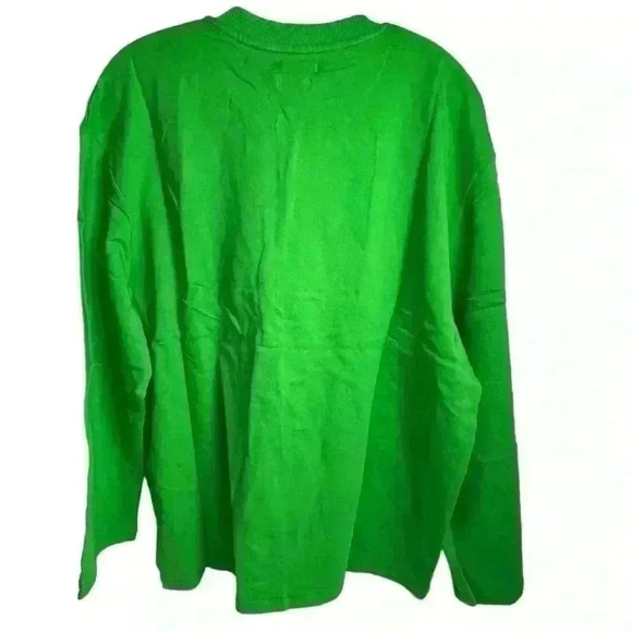 ASOS “Native Youth” Oversized Green Sweatshirt Fox Panda Embroidery Adult Small - Picture 9 of 15